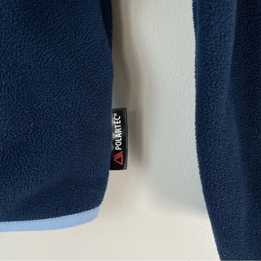 Columbia Men's Small Navy Blue UNC Tar Heels Fleece Full-Zip Jacket Polartec